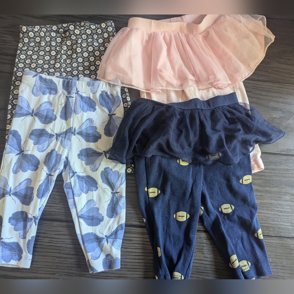 Lot of 4 Carter's 6 month baby girl pants